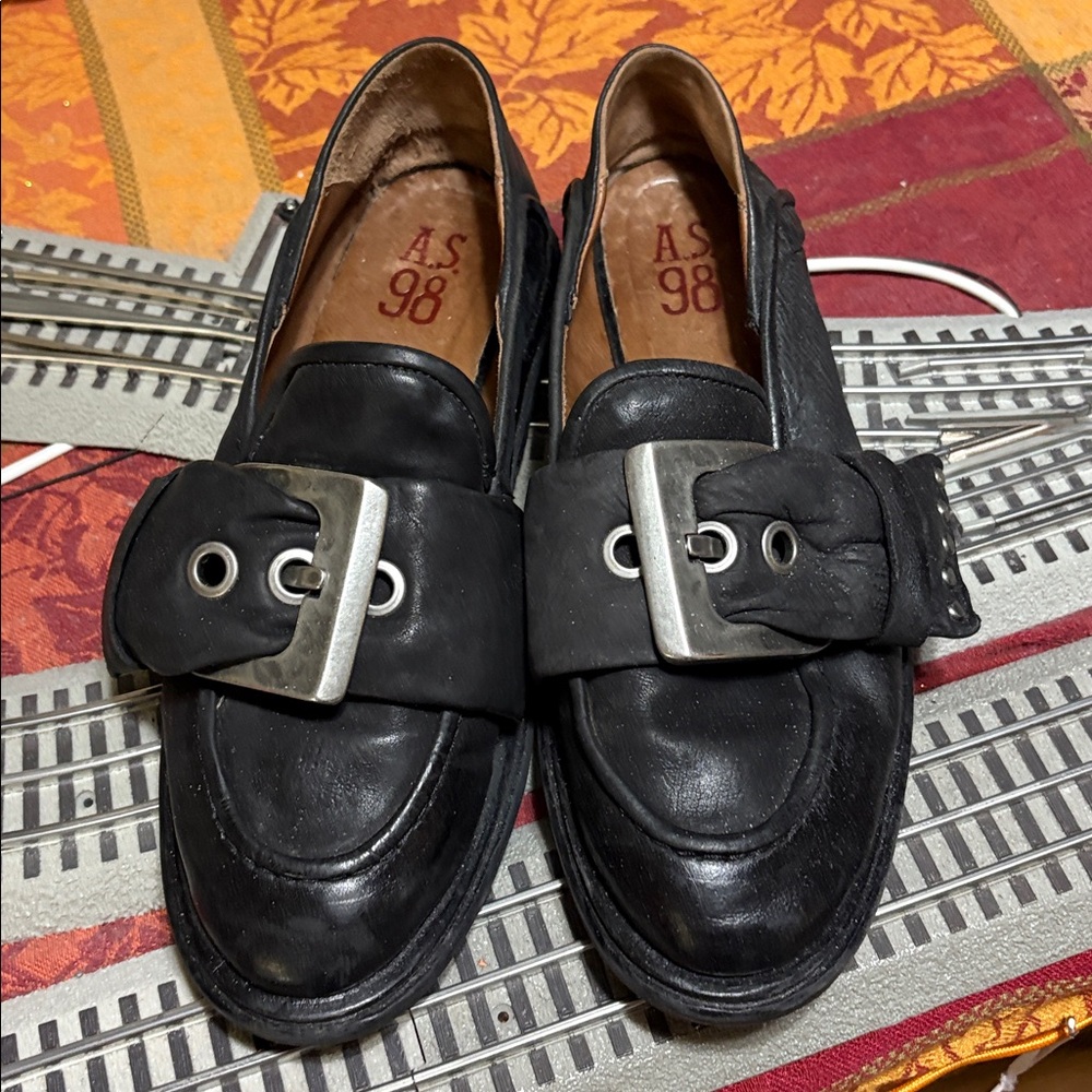 A.S.98 Thaine Black Leather Loafers 41 - True to size. - Picture 5 of 9